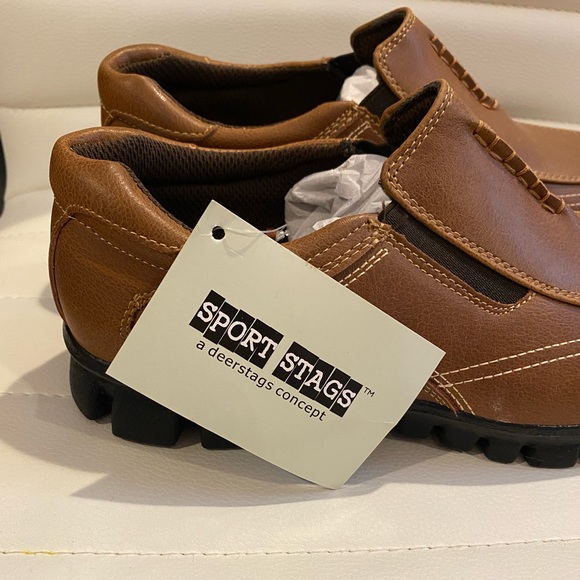 ❌❌❌SOLD Boys Brown Deer Stag Loafers. Brand New, with Tags! - Picture 6 of 7